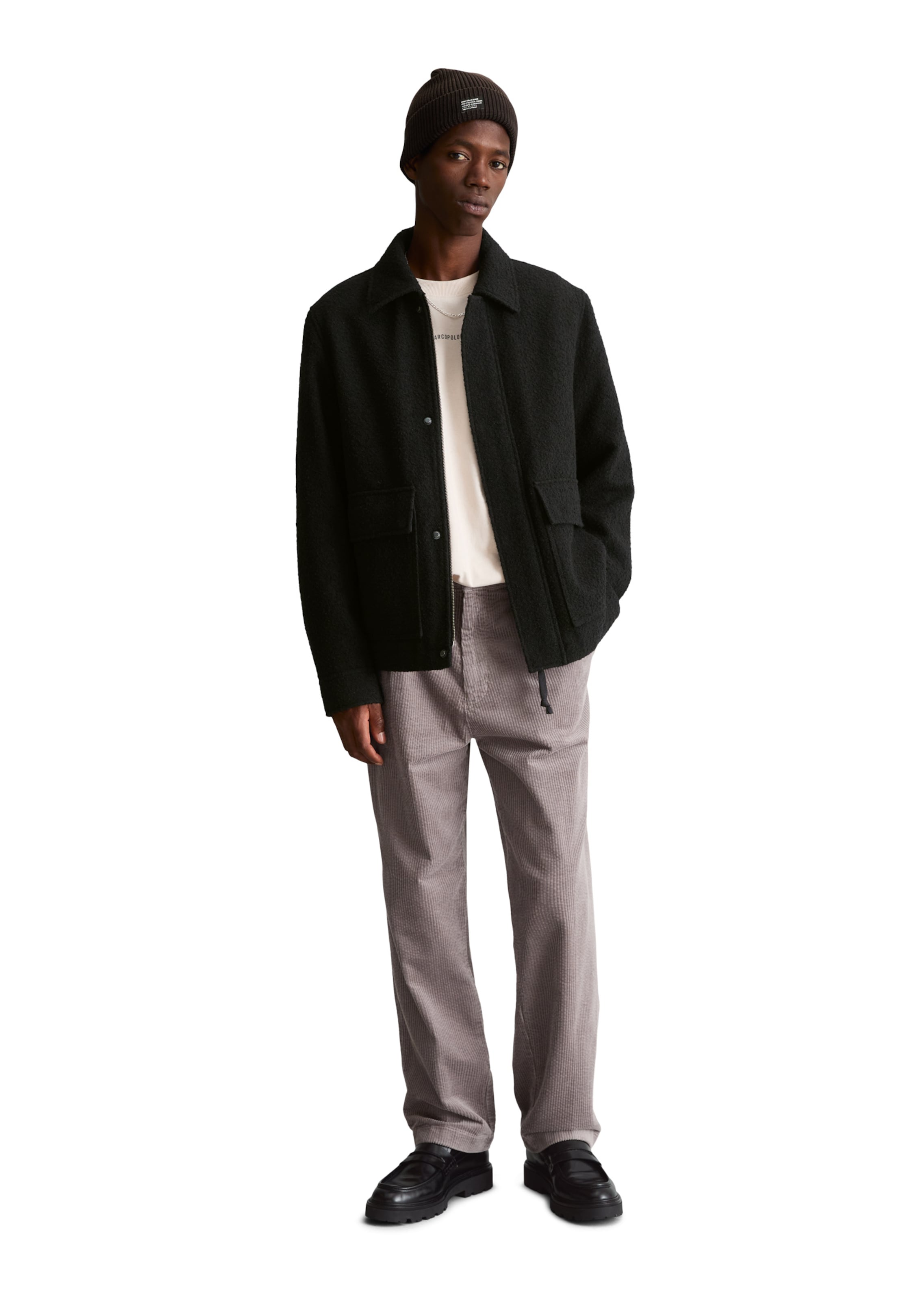 Marc O'Polo DENIM Jacke in Schwarz: Vorderseite