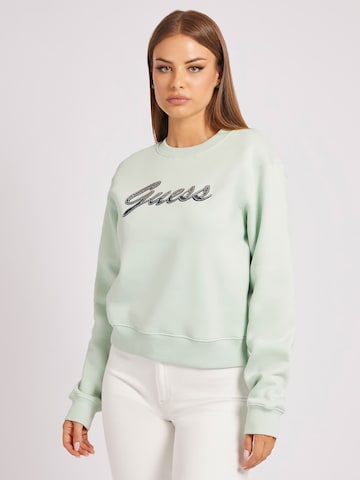 GUESS Sweatshirt 'Alona' in Green: front