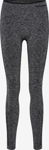 Hummel Skinny Workout Pants 'UNA' in Black: front