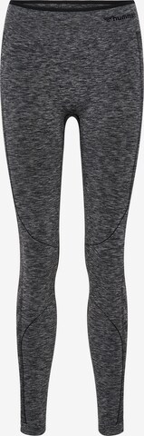 Skinny Pantalon de sport 'UNA' Hummel en noir : devant