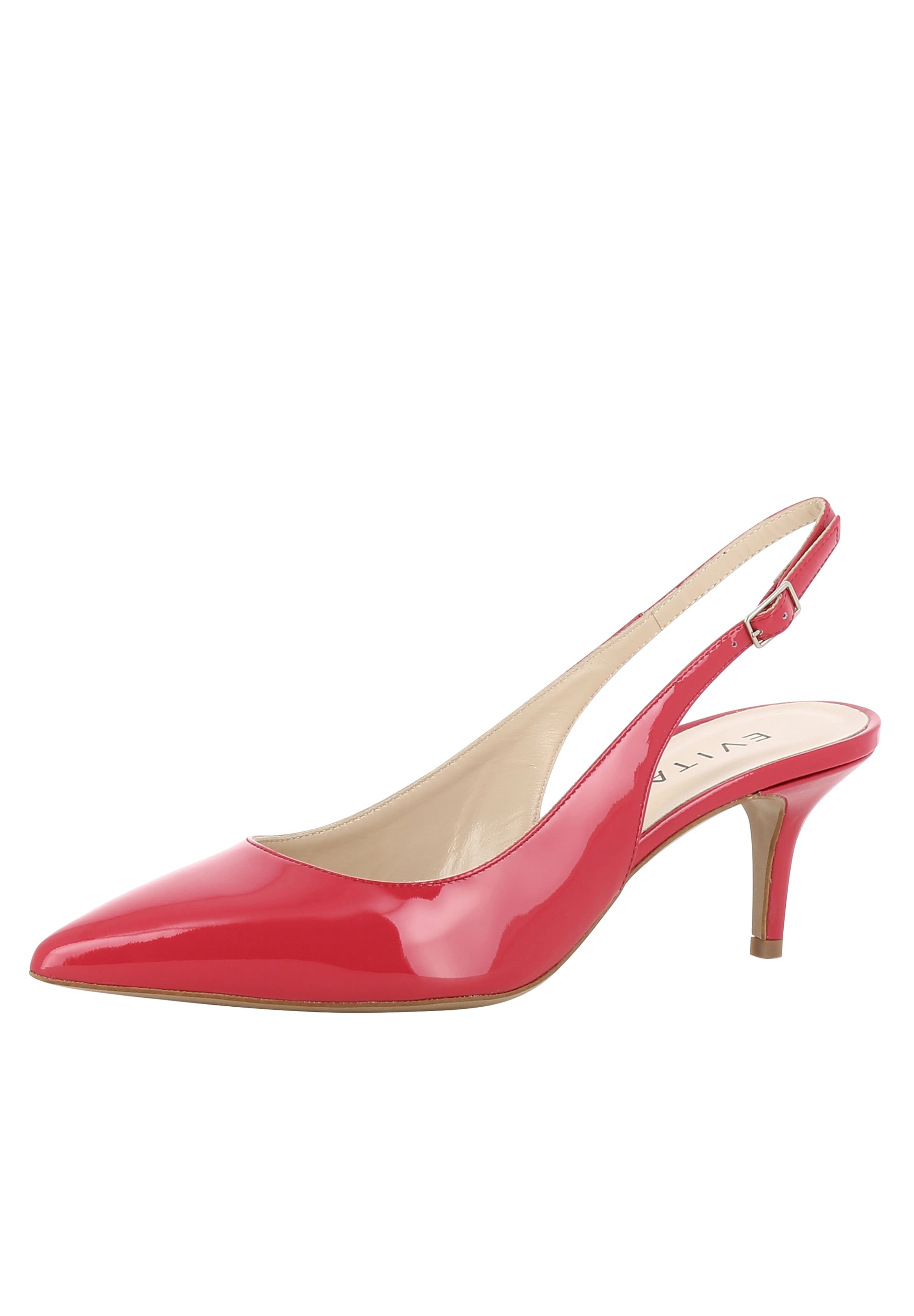 EVITA Slingback Pumps in Red: front