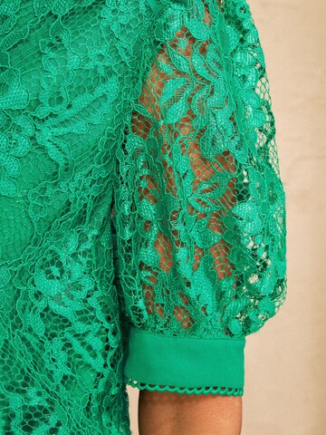 love & roses - Camisa em verde