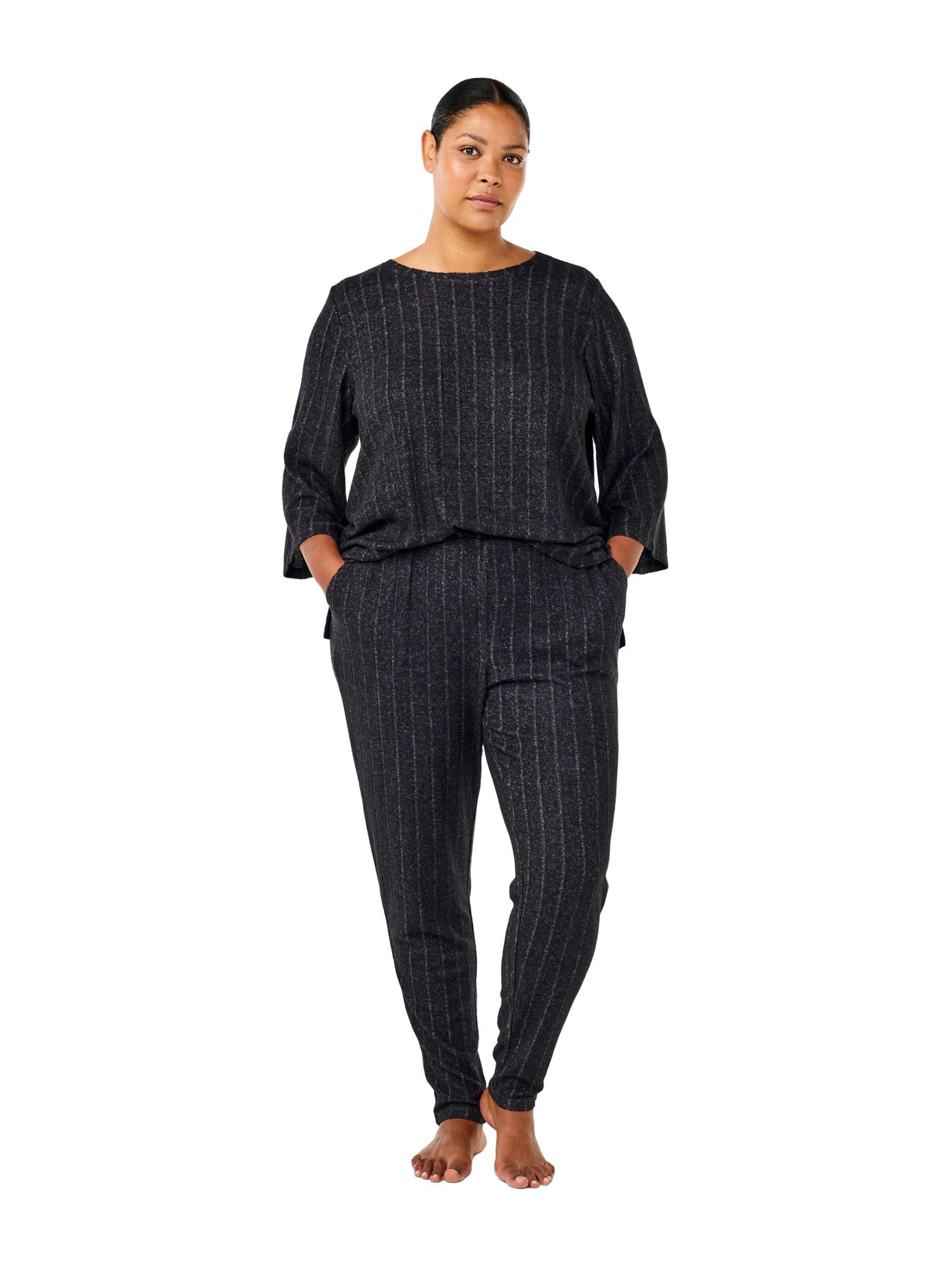 Zizzi Regular Hose 'MLuna' in Schwarz