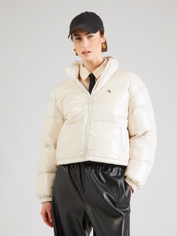 Calvin Klein Jeans - Casaco de inverno em branco: frente