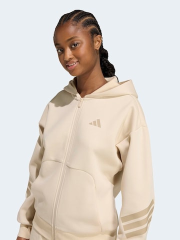 ADIDAS SPORTSWEAR Спортна жилетка с качулка 'Future Icons' в бежово