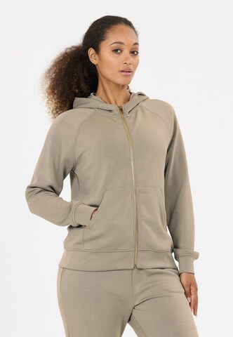 Athlecia Sweatvest 'Jacey' in Beige: voorkant