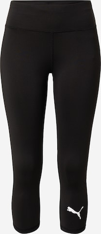 Skinny Pantalon de sport PUMA en noir : devant