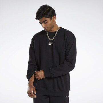 Reebok Sweatshirt in Black: front