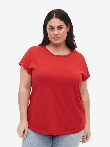 Zizzi Koszulka 'KATJA' w kolorze czerwony: przód