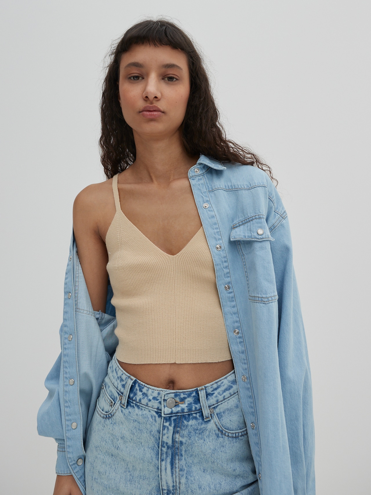 EDITED Produkte Top 'Keira' beige