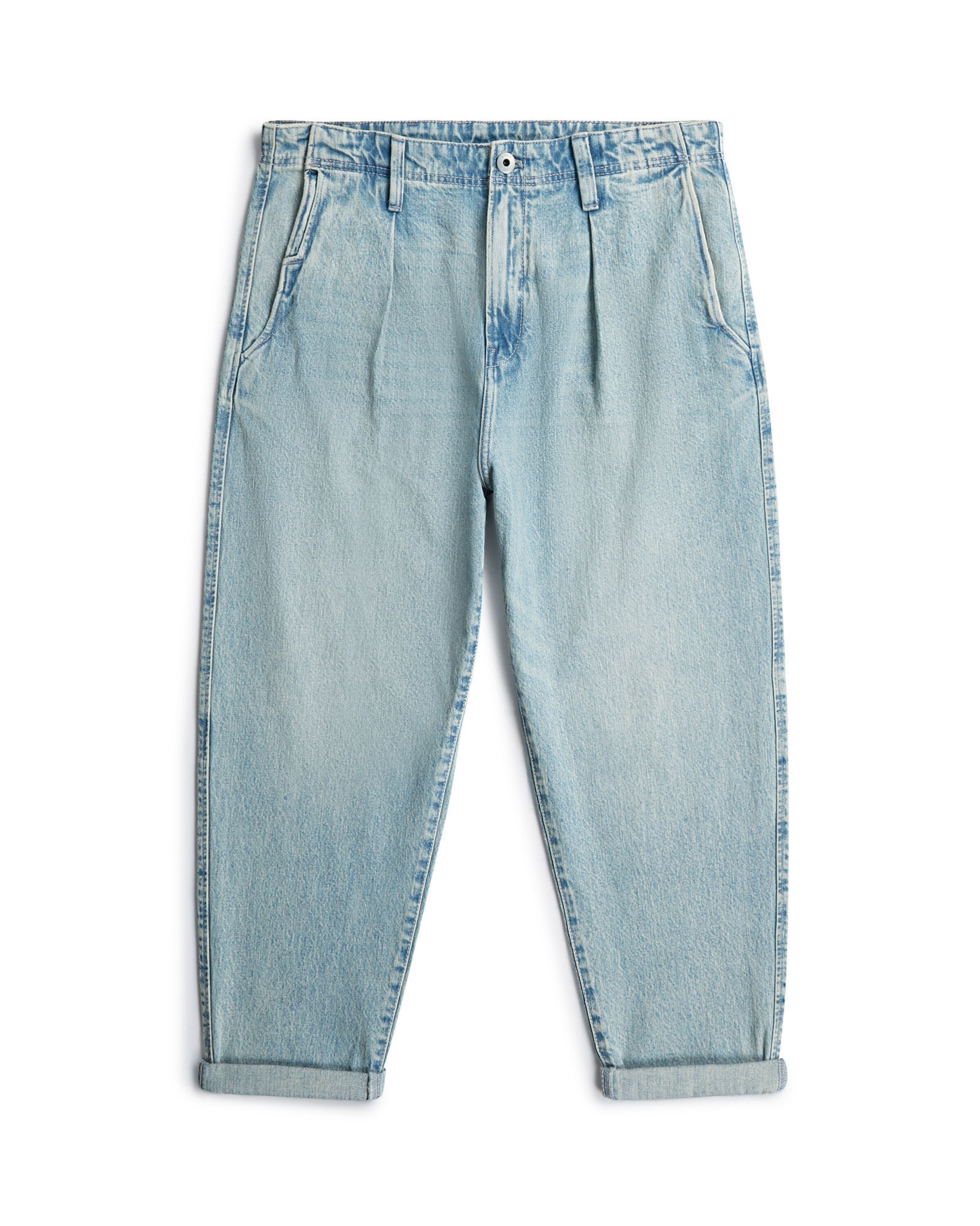G-STAR Baggy Bandplooi jeans in Bruin: voorkant