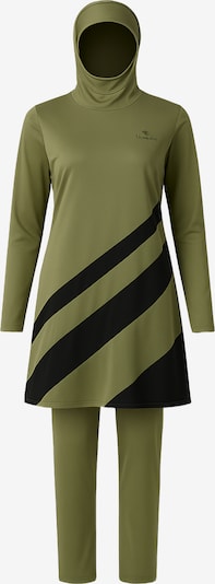 C&City Badeanzug in khaki / schwarz, Produktansicht