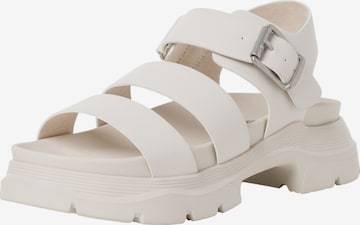 s.Oliver Sandalen met riem in Beige: voorkant