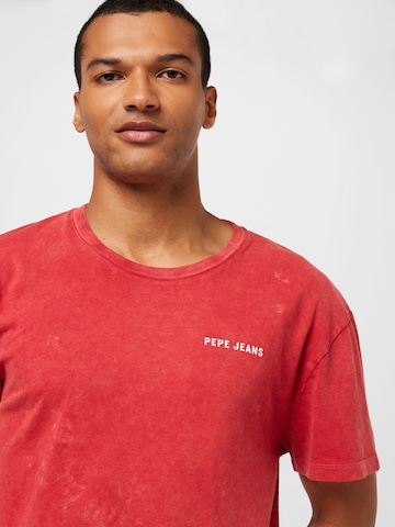 Pepe Jeans - Camisa 'RAKEE' em vermelho