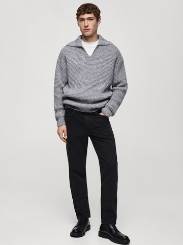 MANGO MAN Regular Jeans 'BEN' in Black