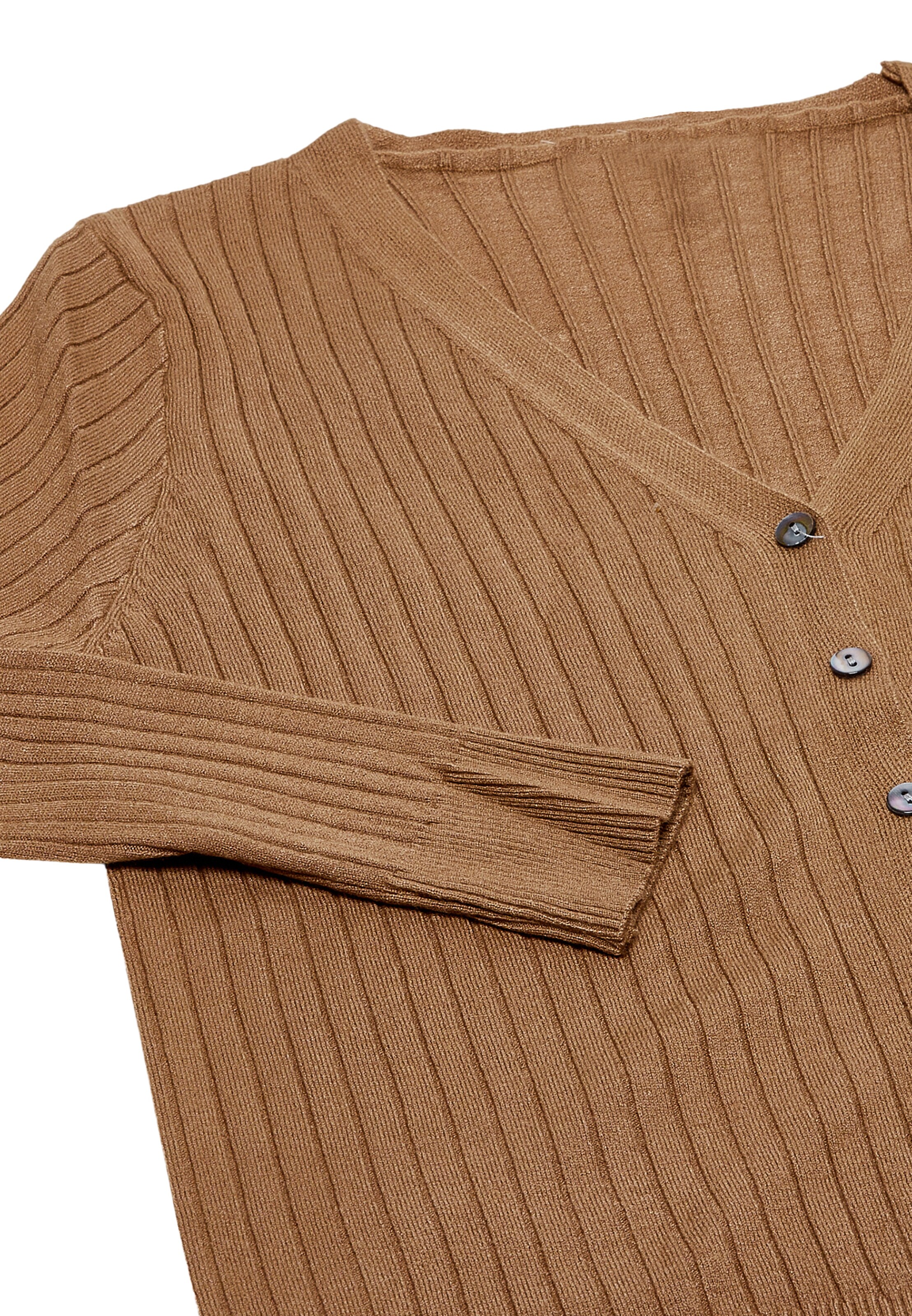 ZITHA - Casaco de malha em castanho