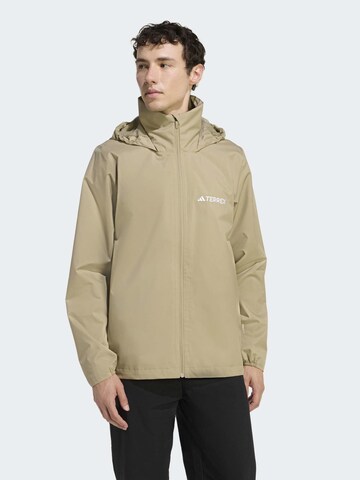 ADIDAS TERREX Between-Season Jacket in Beige: front