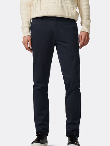 Coupe slim Pantalon chino MMXGERMANY en bleu : devant