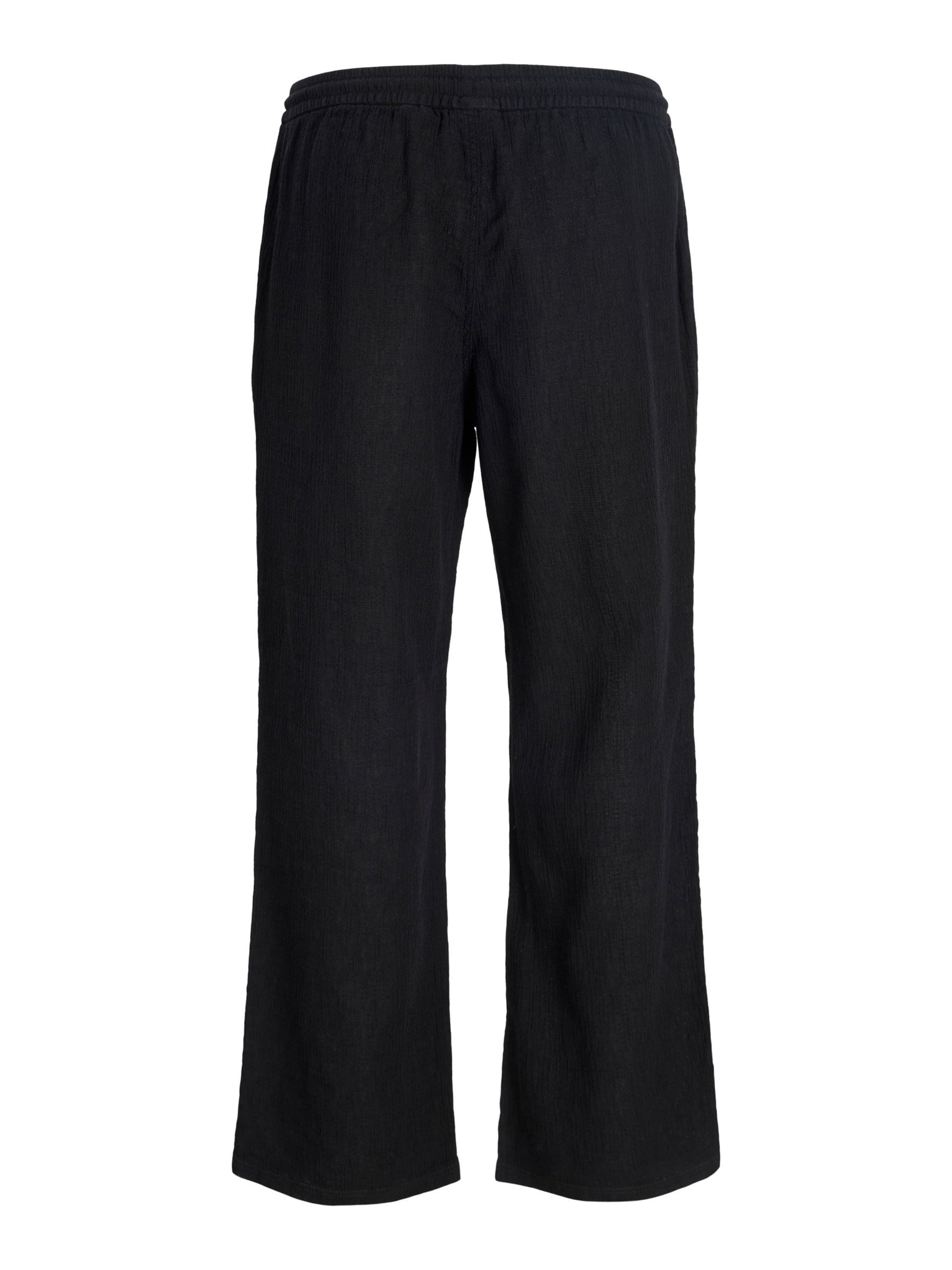 JACK & JONES - Pierna ancha Pantalón en negro