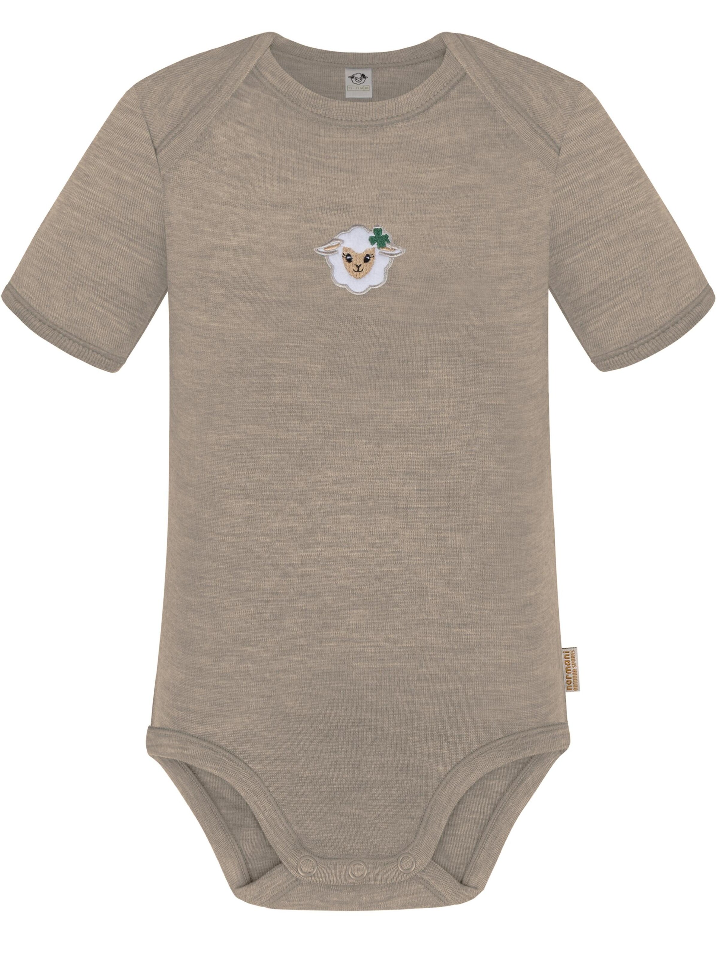 Barboteuse / body 'Tauranga' normani en beige : devant