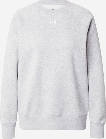 UNDER ARMOUR Sportief sweatshirt 'Rival' in Grijs: voorkant