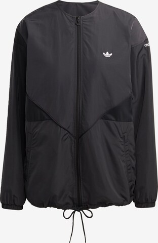 ADIDAS ORIGINALS Übergangsjacke 'Cover Up' in Schwarz: predná strana