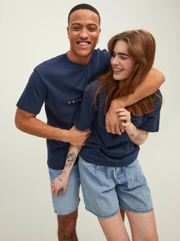 JACK & JONES Klasický střih Tričko 'Copenhagen' – modrá