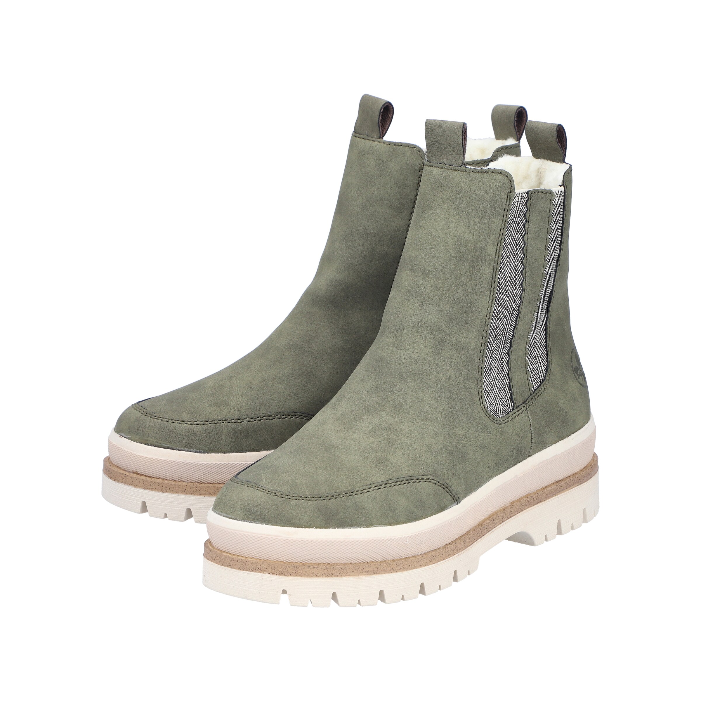 Rieker Chelsea Boots in Green