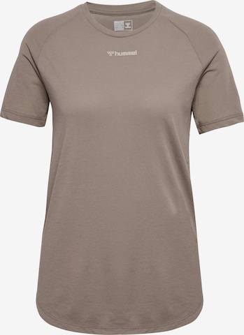 Hummel Performance Shirt 'MT VANJA' in Brown: front