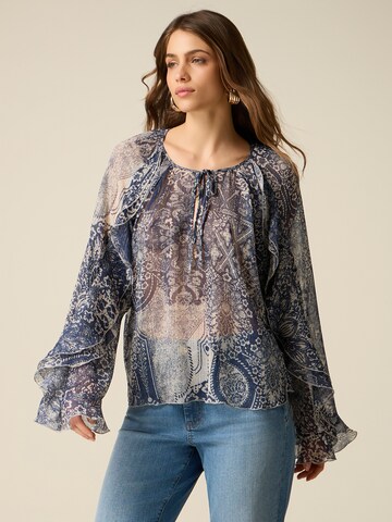 oltre Blouse in Blauw