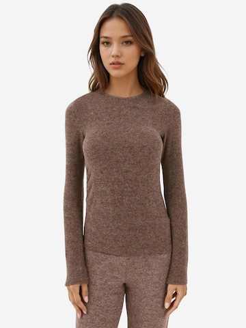 Hiccup Trui in Bruin: voorkant