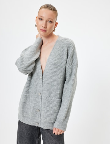 Koton Knit cardigan in Grey