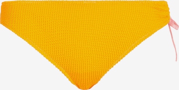 Tommy Jeans Bikini Bottoms 'Crinkle' in Yellow: front