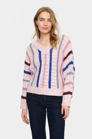 SAINT TROPEZ Pullover  ' Felisa ' in Mischfarben: Vorderseite