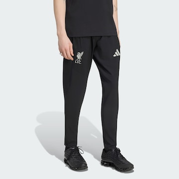 Regular Pantalon de sport 'FC Liverpool Tiro' ADIDAS PERFORMANCE en noir : devant