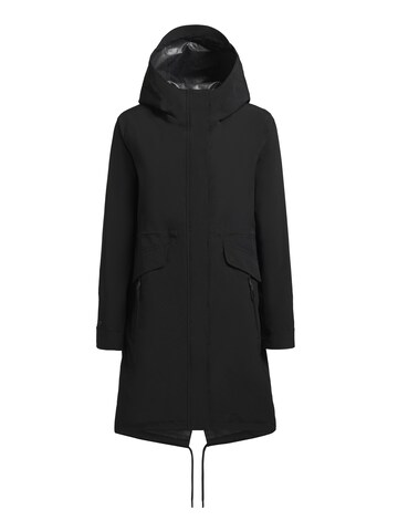khujo Between-Seasons Coat 'Namara' in Black: front