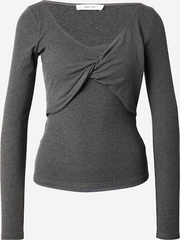 pilka ABOUT YOU Marškinėliai 'Flora': priekis