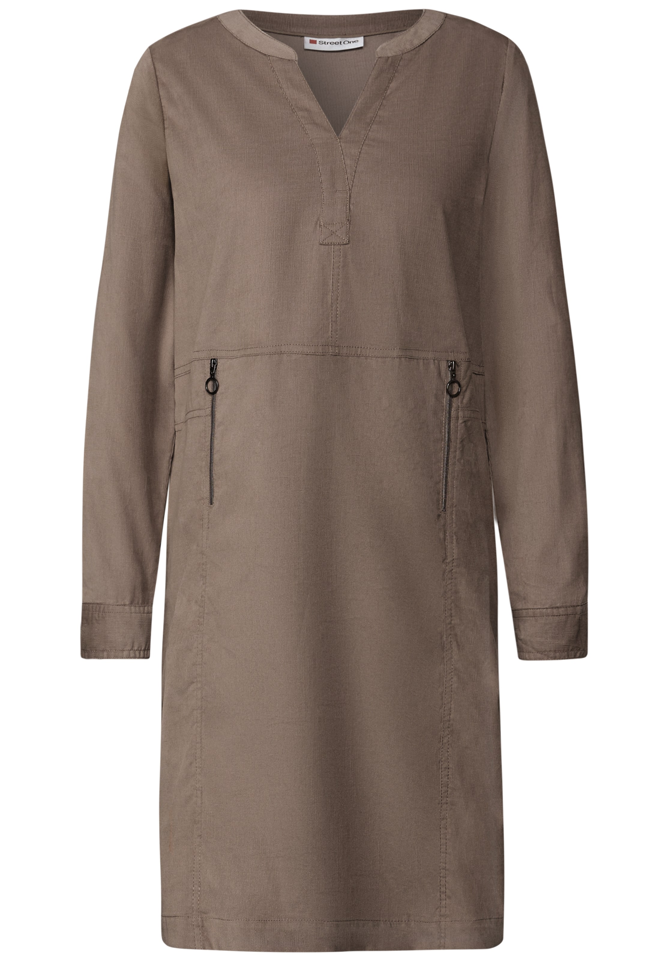 STREET ONE Kleid in Braun: Vorderseite