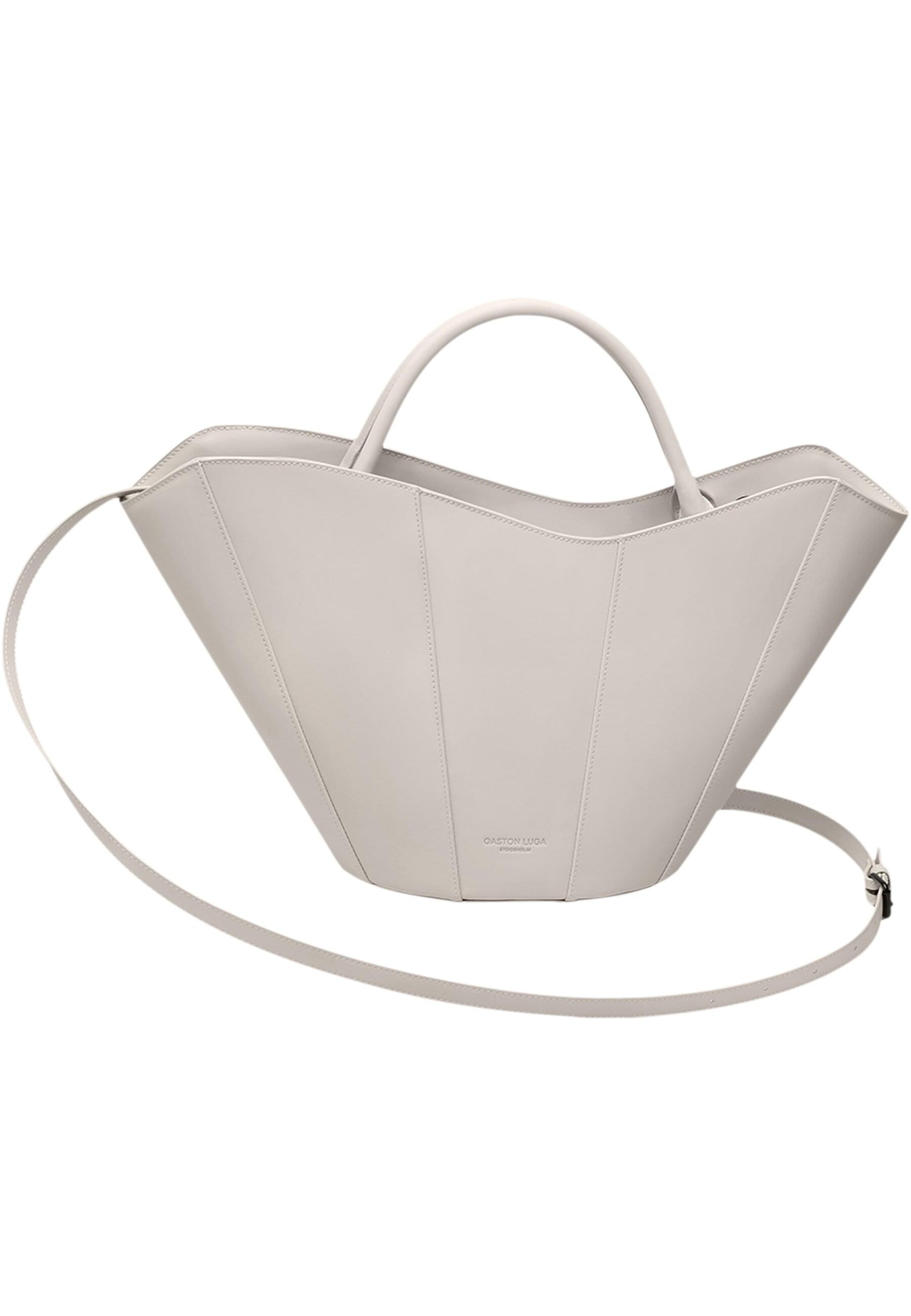 Gaston Luga - Bolso de hombro en beige: frente