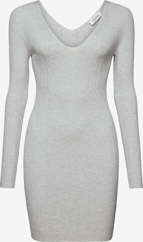 ESPRIT Knitted dress in Grey: front