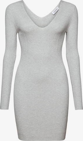 ESPRIT Knitted dress in Grey: front