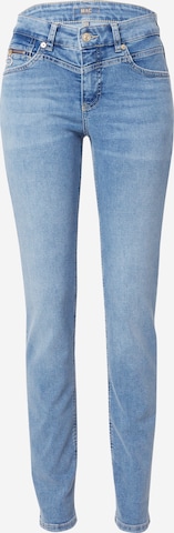 MAC Slimfit Jeansy w kolorze niebieski: przód