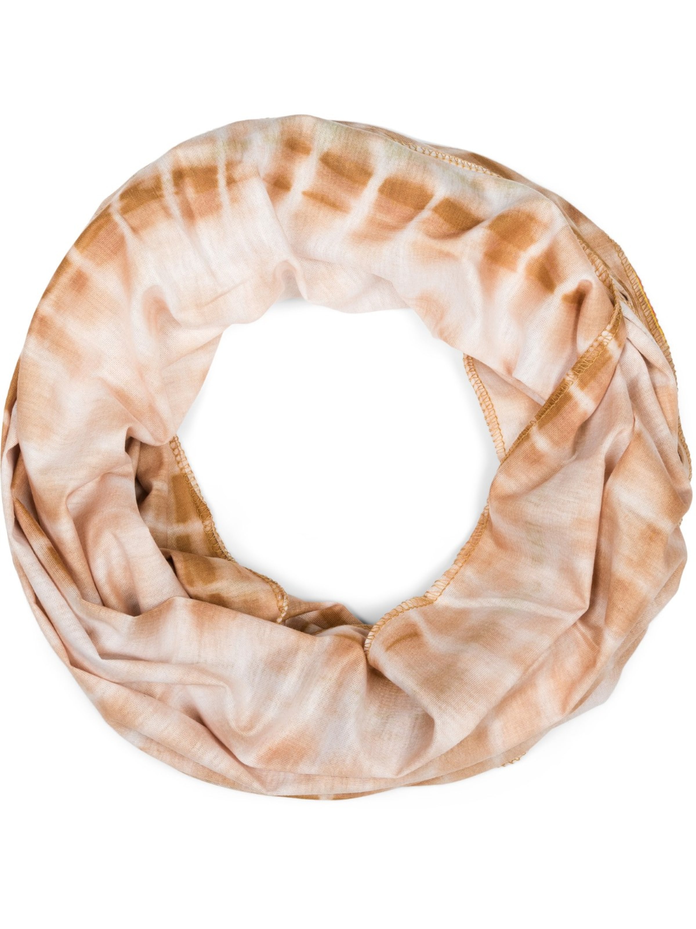 styleBREAKER Tube Scarf 'Loop Schal Batik Streifen' in Brown: front