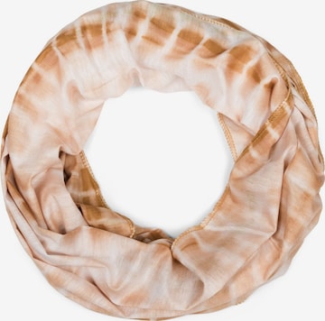 styleBREAKER Schlauchschal 'Loop Schal Batik Streifen' in Braun: Vorderseite