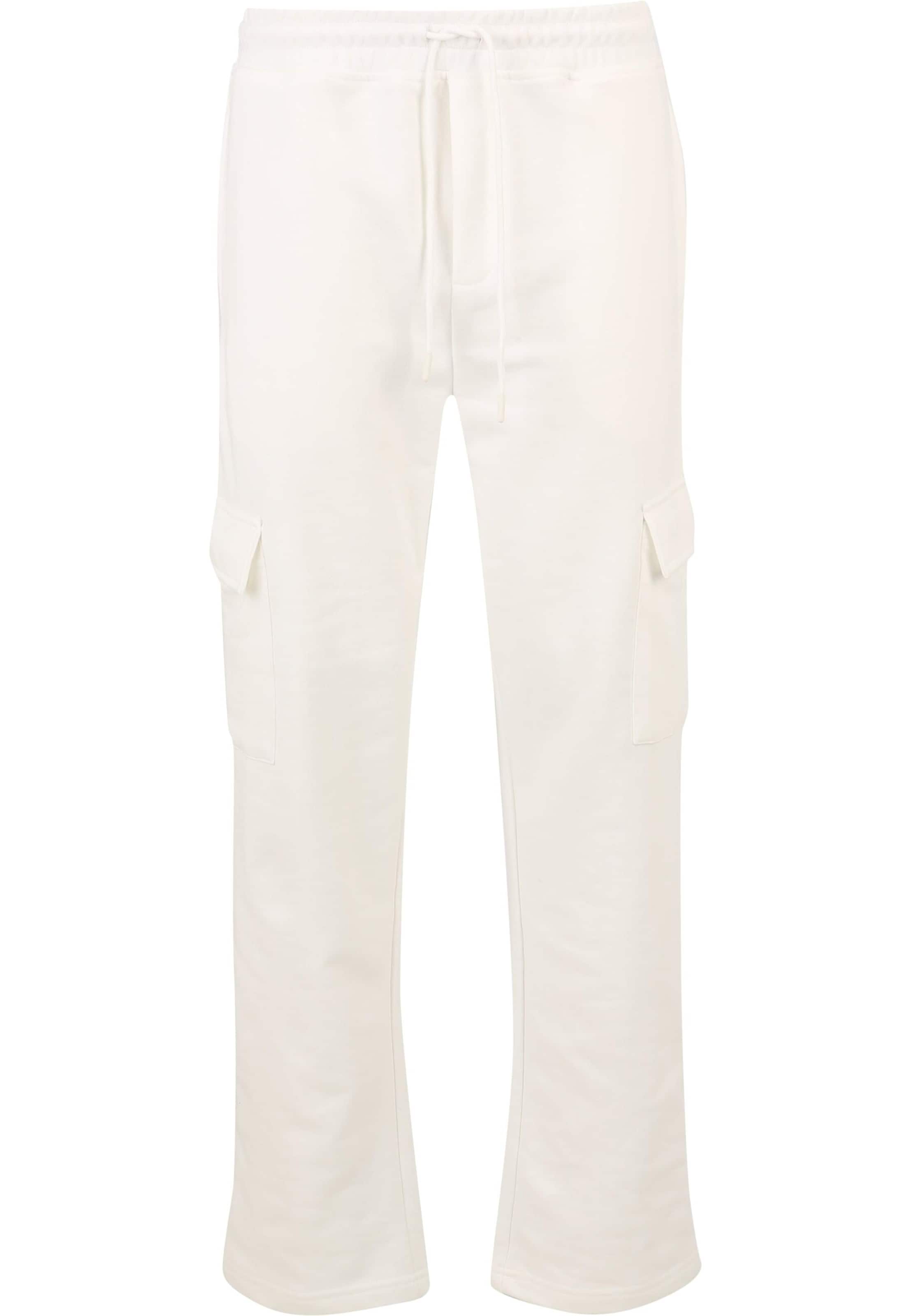 regular Pantaloni cargo 'Ice' di DEF in bianco: frontale