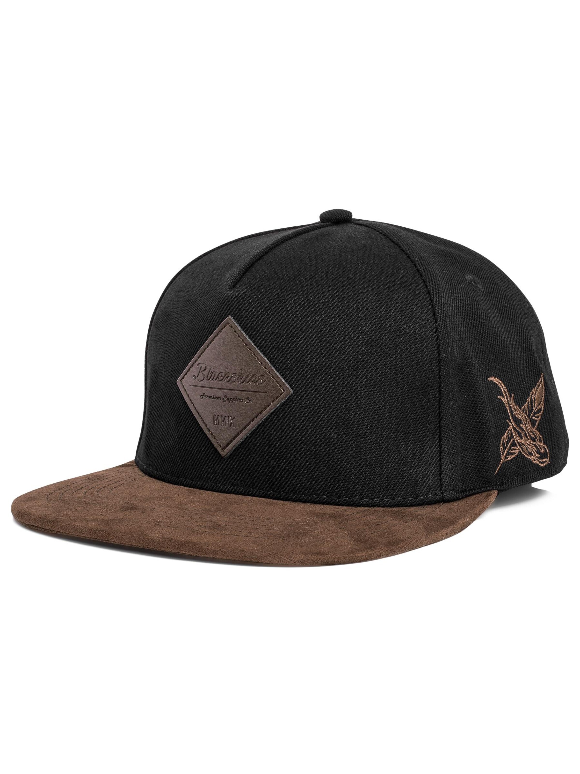 Blackskies Cap 'Port' in Black: front