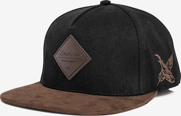 Blackskies Cap 'Port' in Schwarz: Vorderseite