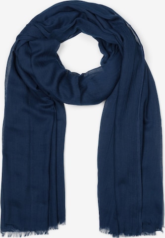 styleBREAKER Schal 'Leichter Schal Einfarbig' in Blau: Vorderseite