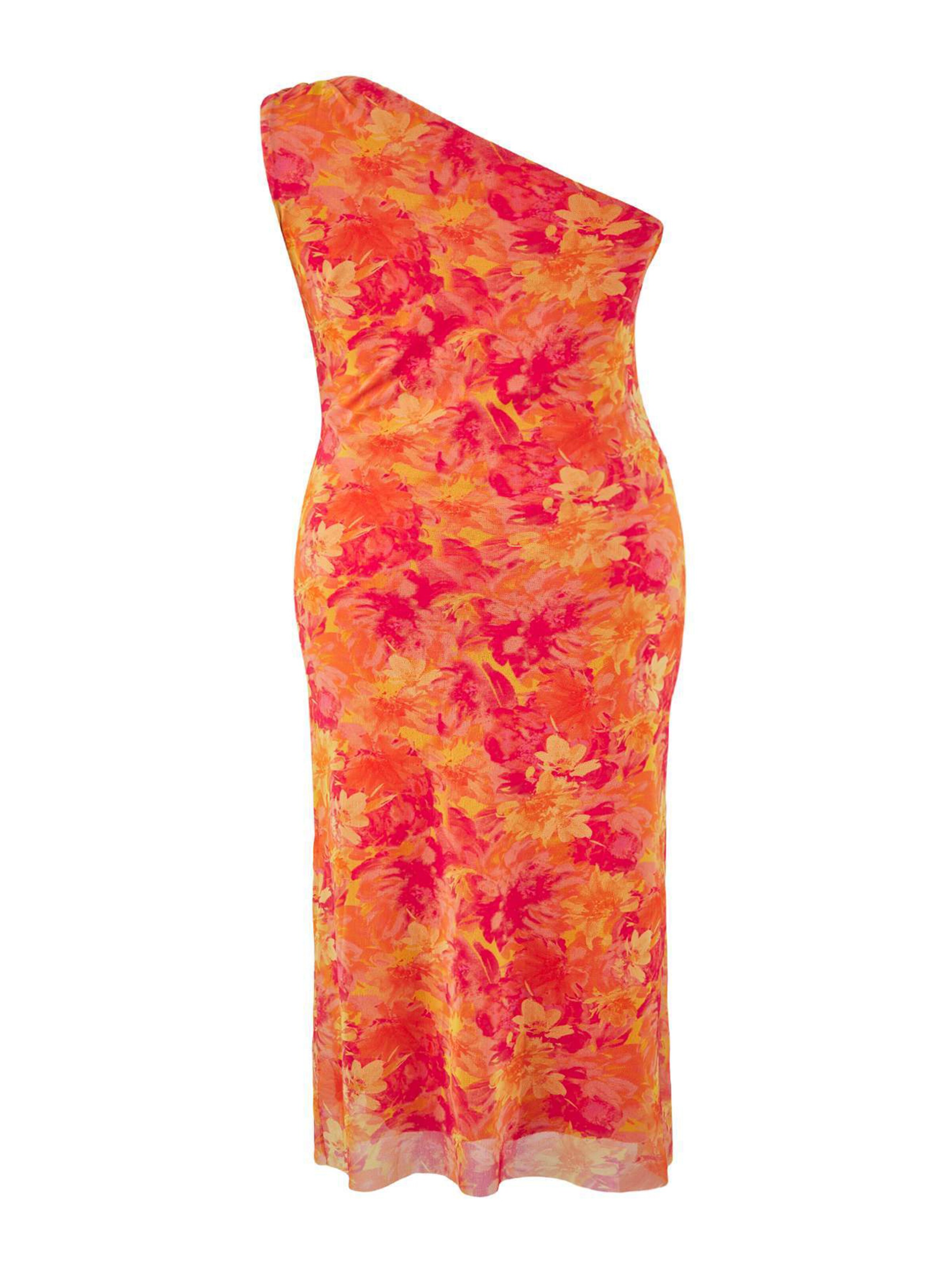 Trendyol Curve Sukienka w kolorze pomarańczowy