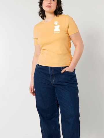 Kultgut Shirt 'Shine' in Yellow